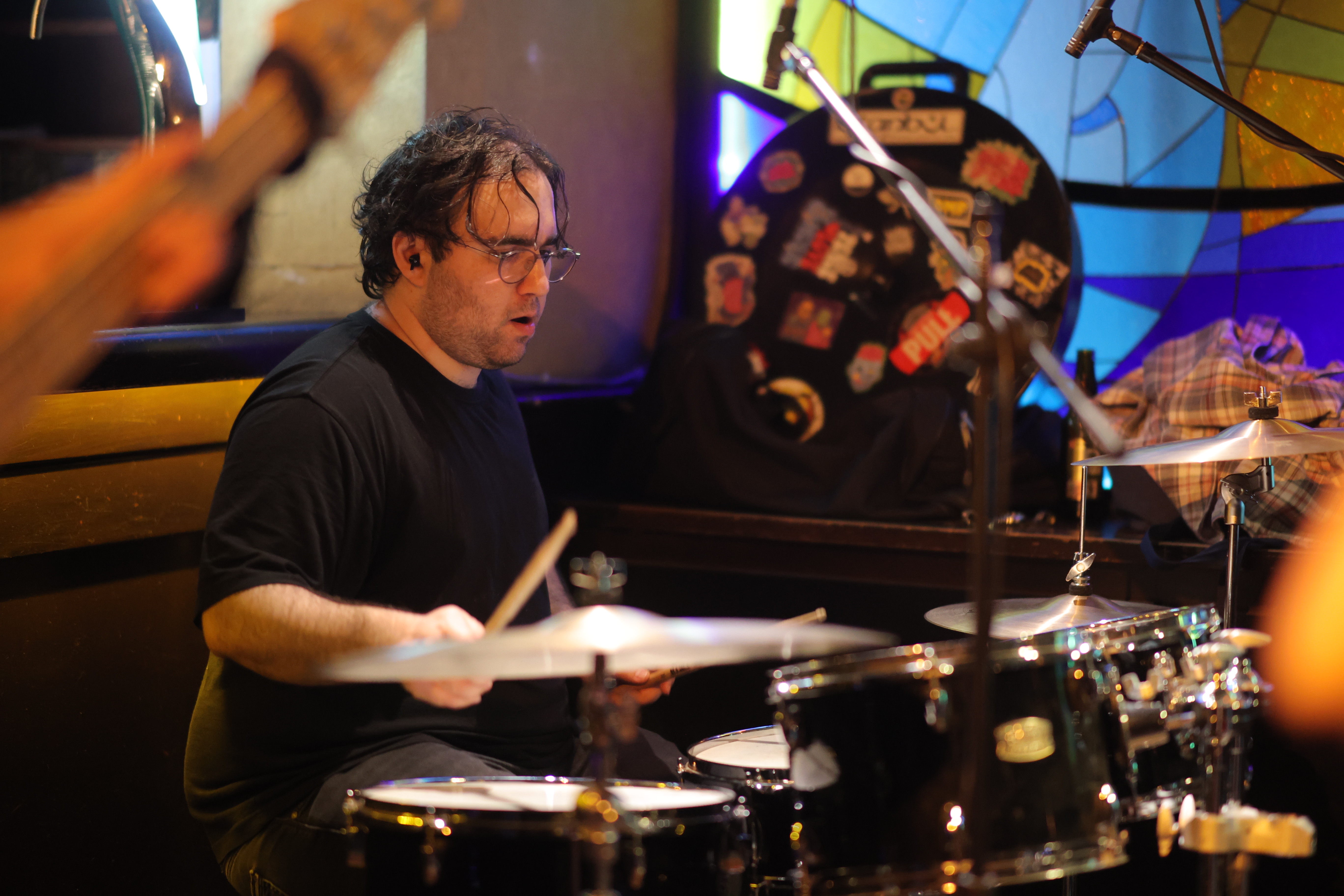 Anıl Atak playing drums